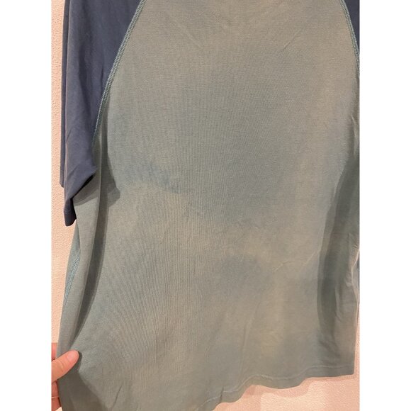 Lululemon Shirt Mens Medium Short Sleeve Patch Pocket Two Tone Soft Tee Casual - Picture 5 of 5